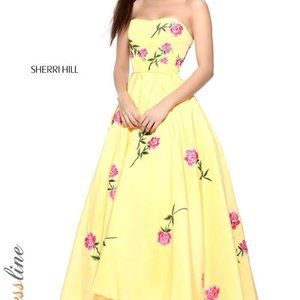 Sherri Hill Yellow Gown